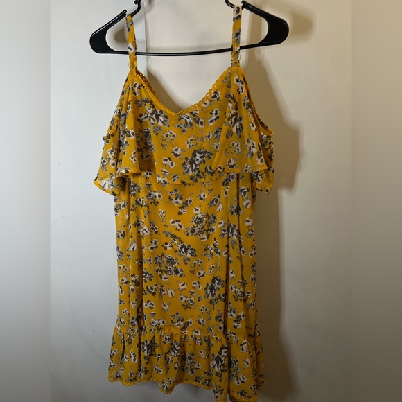 Torrid Floral Cold Shoulder Mini Dress - Picture 2 of 3